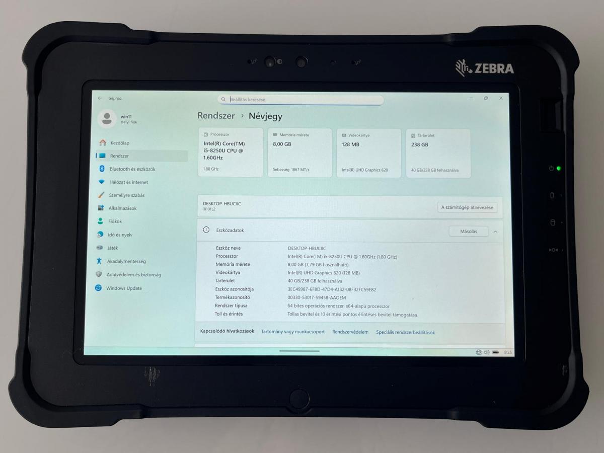 Zebra XSLATE L10 (RSL10-LSS5X4W4S0X0X0) tablet